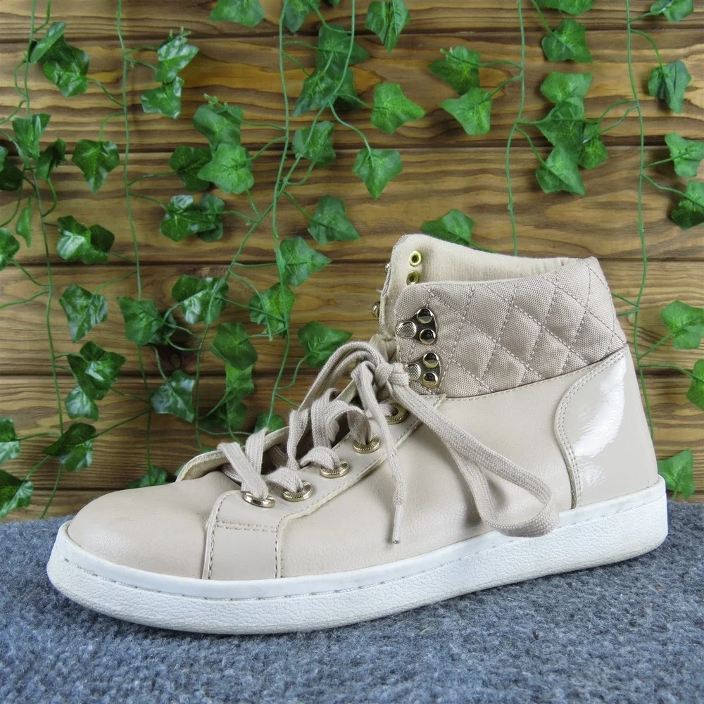 Aldo Women Elza Nude Sneaker Taupe Synthetic Sz 8.5 Medium Gently Used 2025